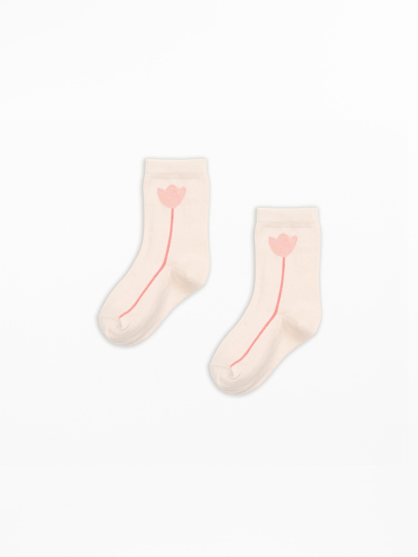 Calzini jacquard con motivo floreale