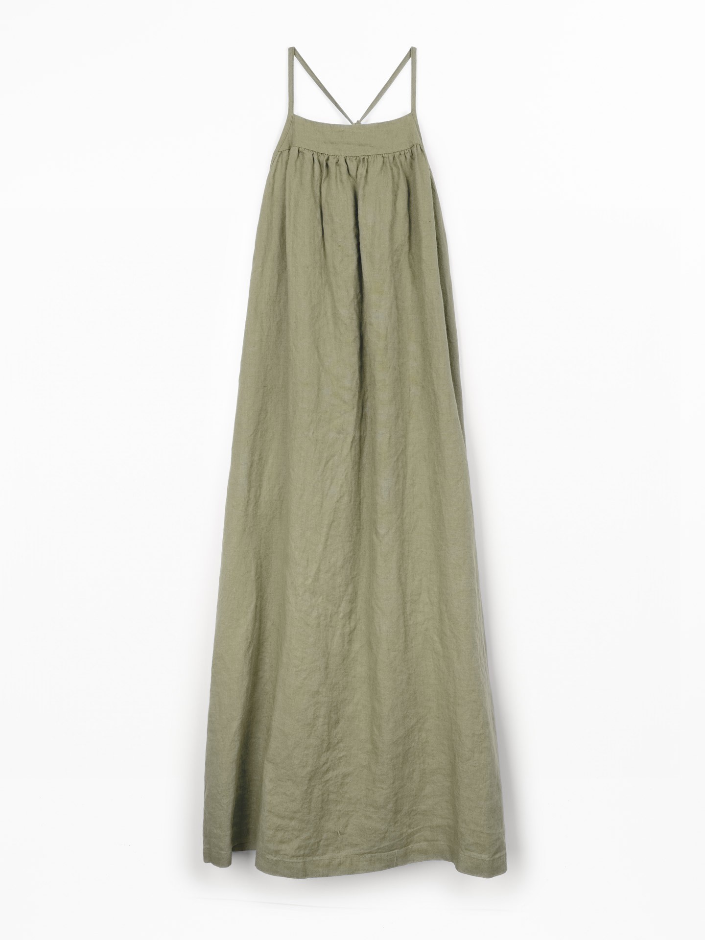 Vestido comprido em linho