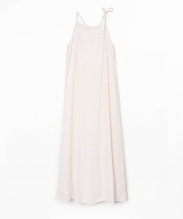 Vestido comprido com al�as 