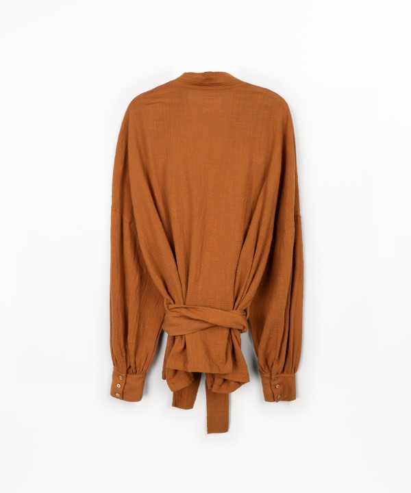 Camisa de tecido em algod�o org�nico