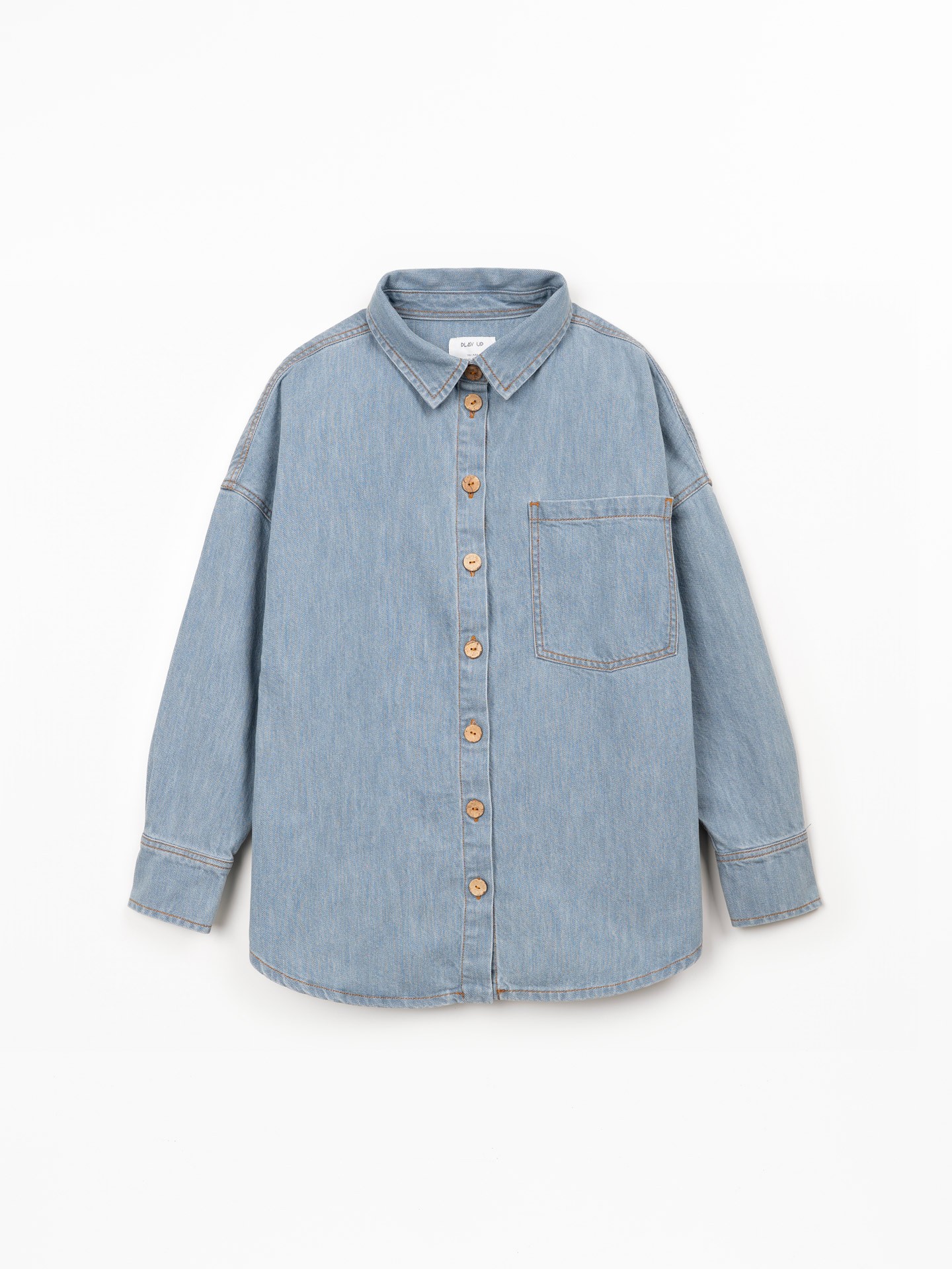 Camisa de ganga em algodão