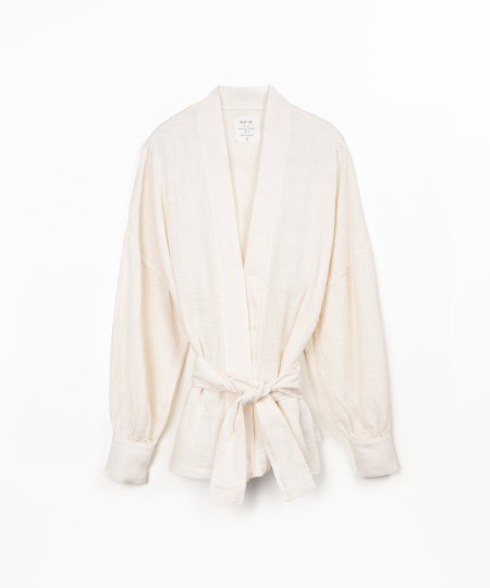 Camicia in tessuto di cotone biologico