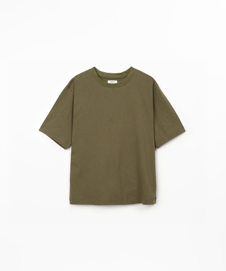 T-shirt in misto cotone biologico e riciclato