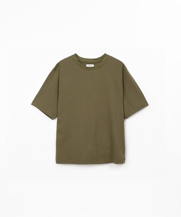 T-shirt em mistura de algod�o org�nico e reciclado