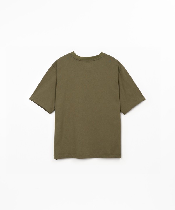 T-shirt em mistura de algod�o org�nico e reciclado