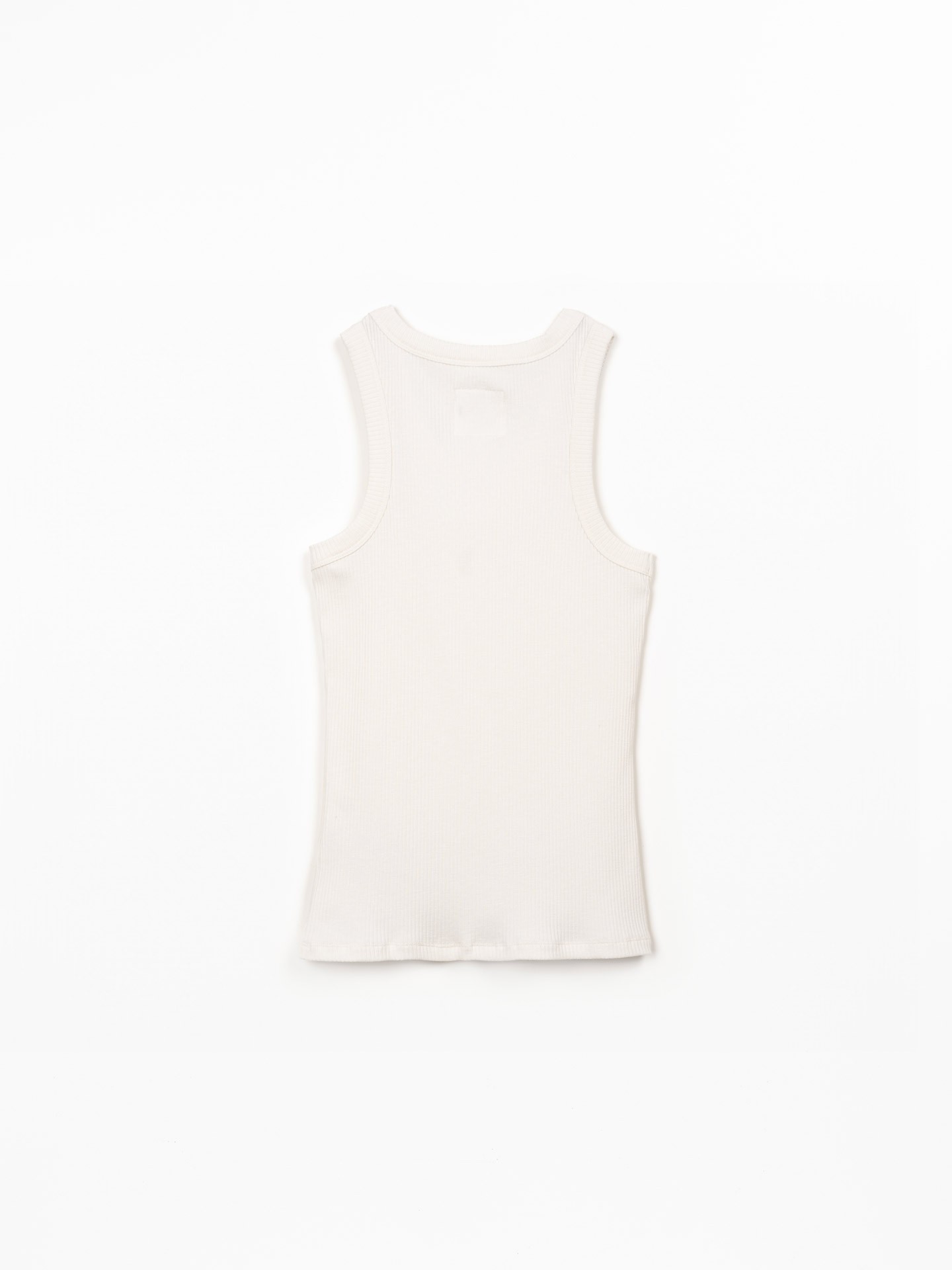 Top sans manches en jersey côtelé