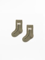Socks with palm tree design