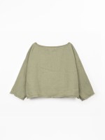 Jersey de lino con escote de barco