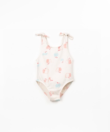 Maillot de bain imprim� en coton biologique