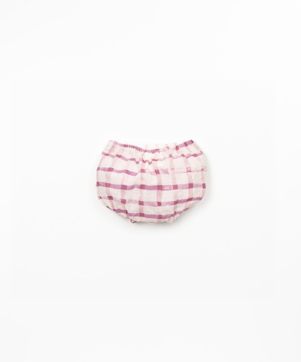 Short en tissu de coton biologique avec imprim?