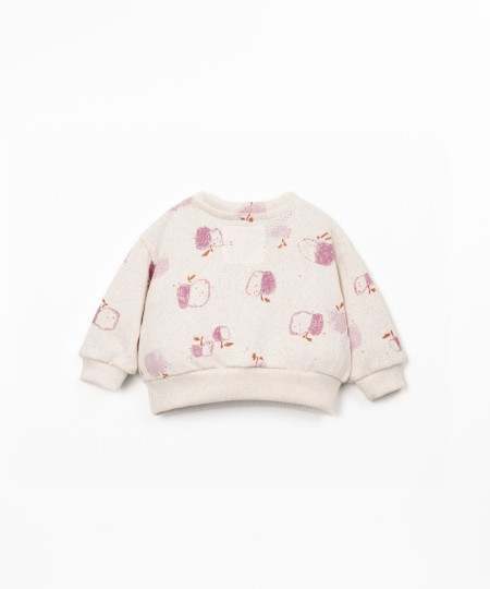 Pull avec imprimé de pommes