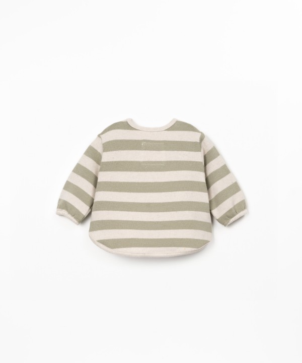 Striped knit sweater