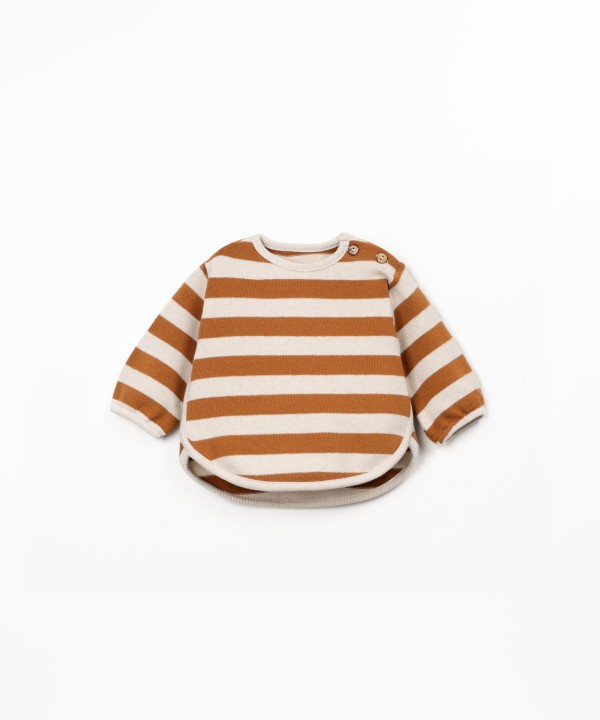 Striped knit sweater