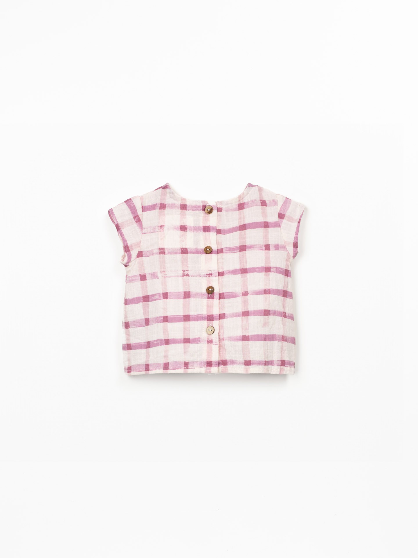 Blusa con stampa a quadretti