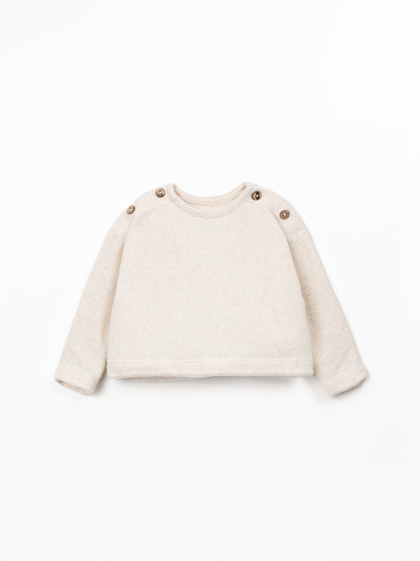 Pull en mélange de fibres naturelles et recyclées