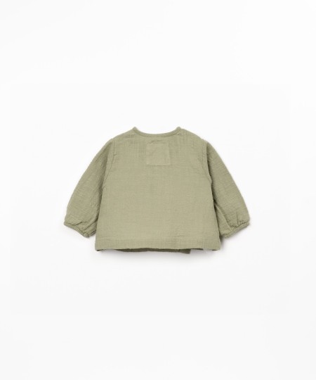 Blusa de tejido de algodón orgánico