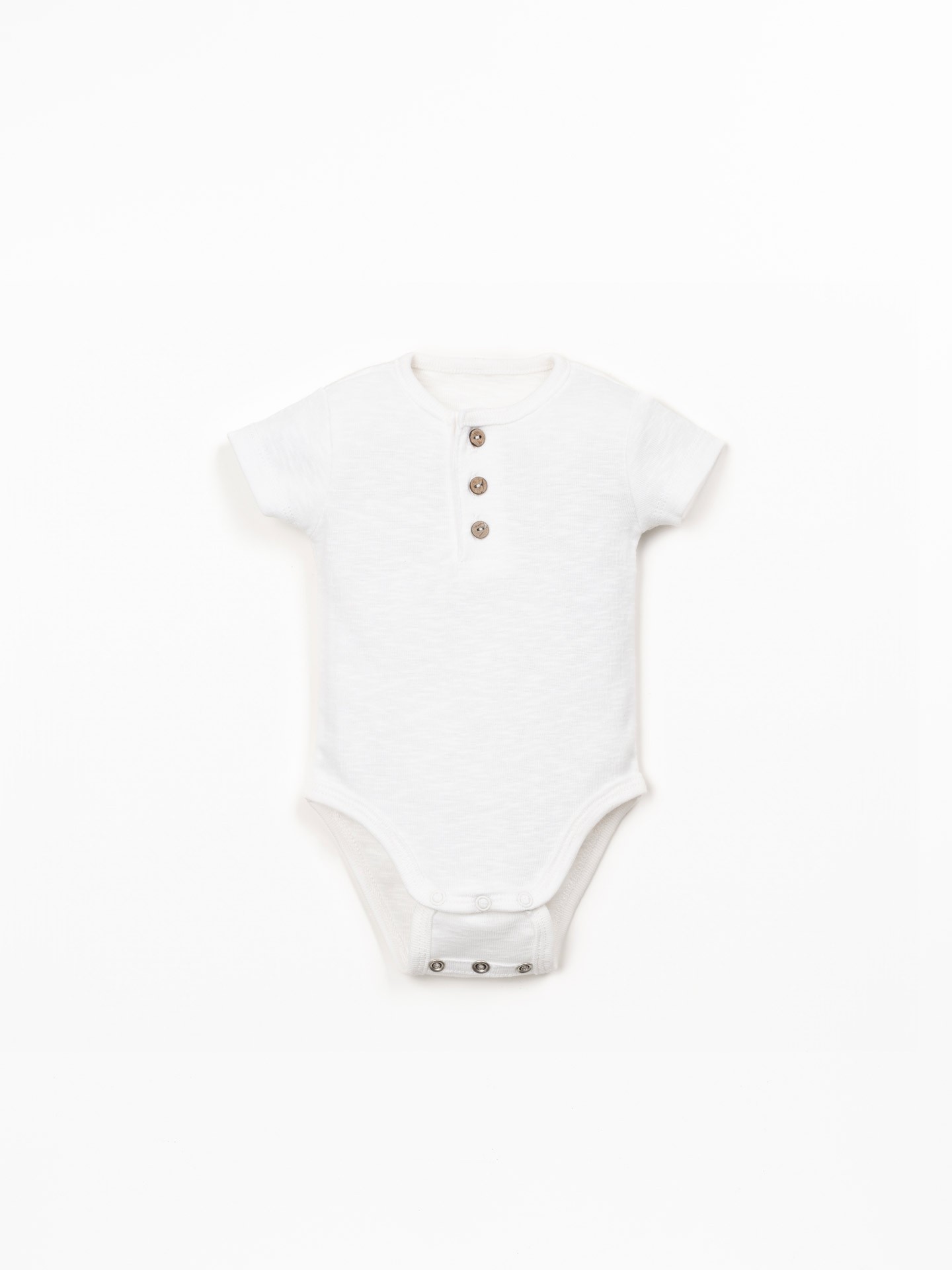 Body en coton biologique à manches courtes