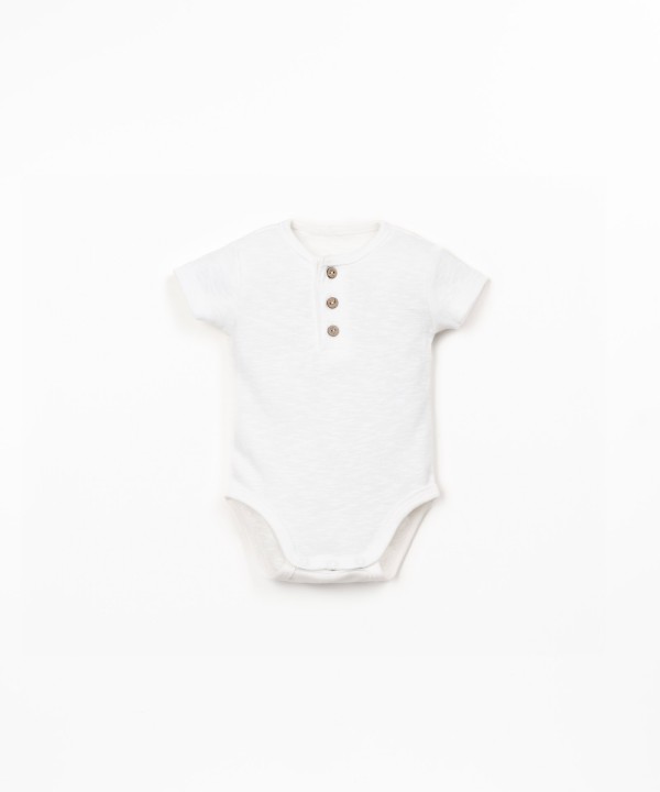 Body en coton biologique à manches courtes