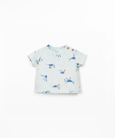 T-shirt en coton biologique avec imprim?