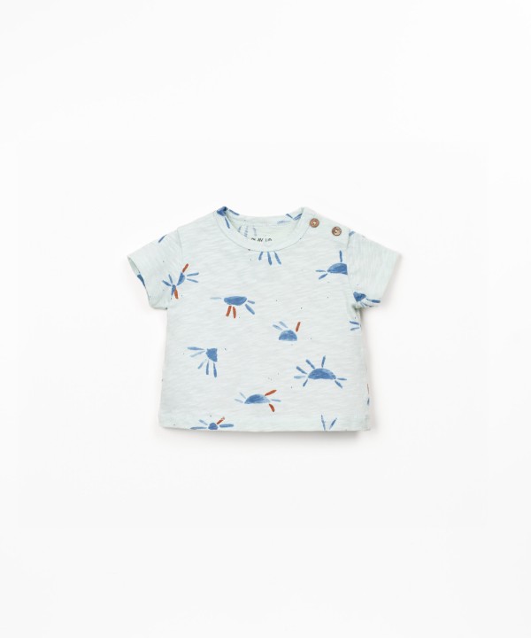 T-shirt en coton biologique avec imprim?