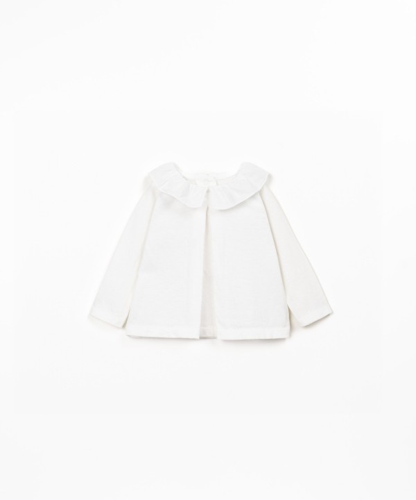 Pull en maille en mélange de coton bio et recyclé