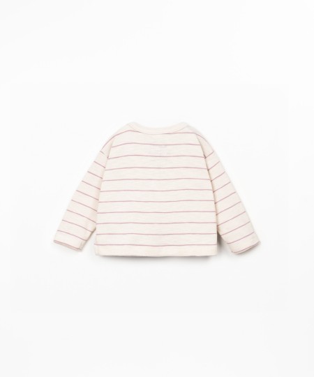 Camisola de malha às riscas