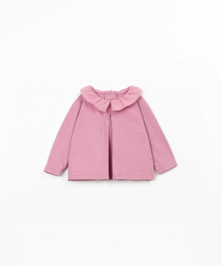 Pull en maille en mélange de coton biologique et recyclé