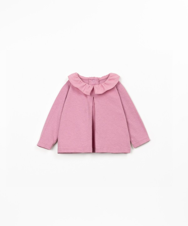 Pull en maille en mélange de coton biologique et recyclé