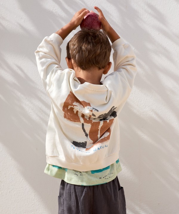 Pull en maille en coton biologique