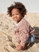 Casaco tricot com bot�es de coco