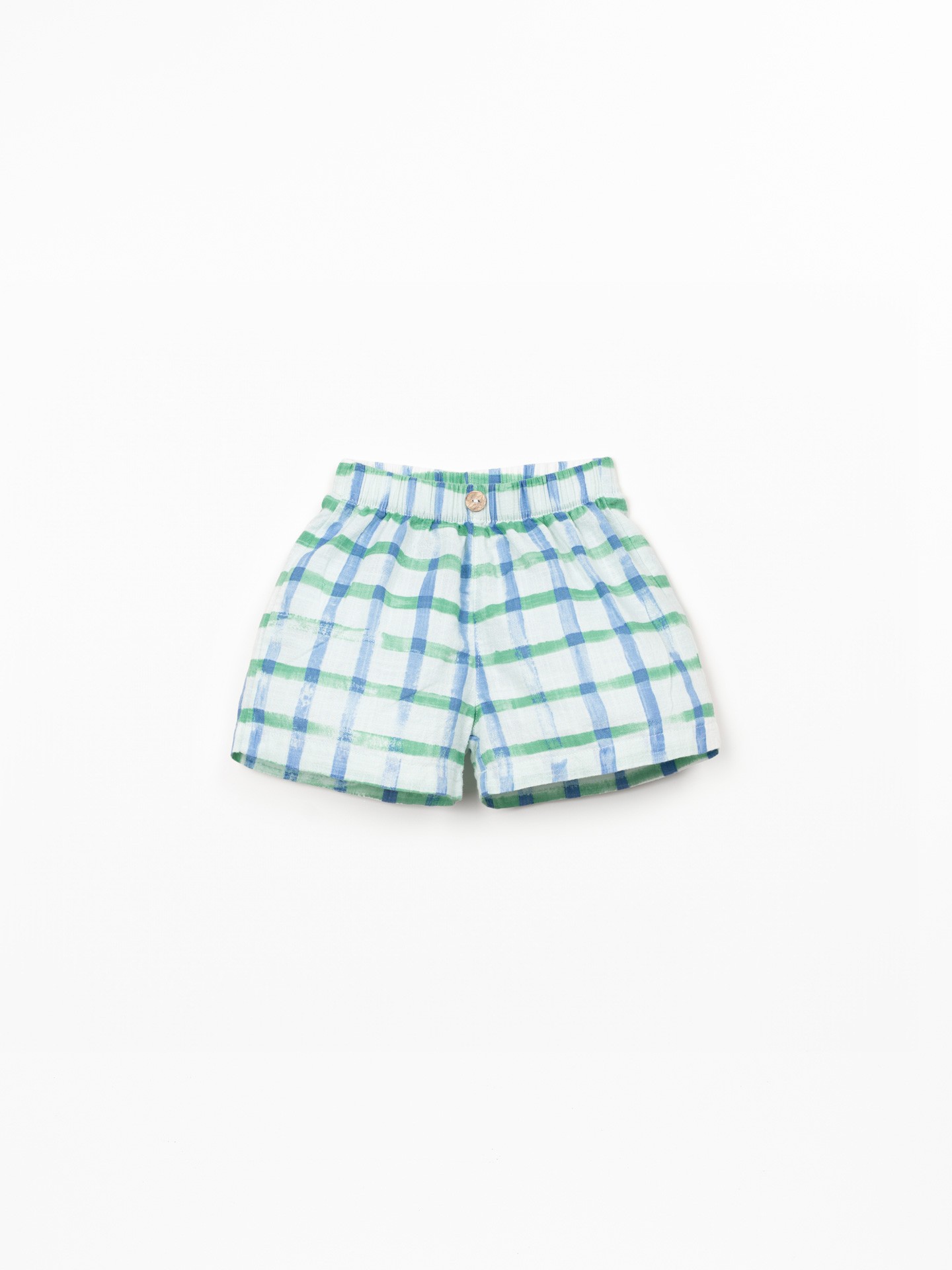 Short à motif à carreaux