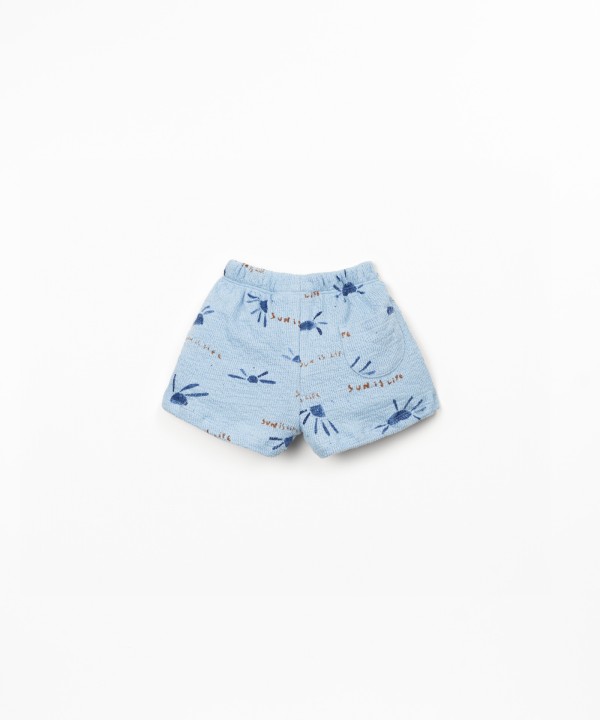 Jersey shorts with print