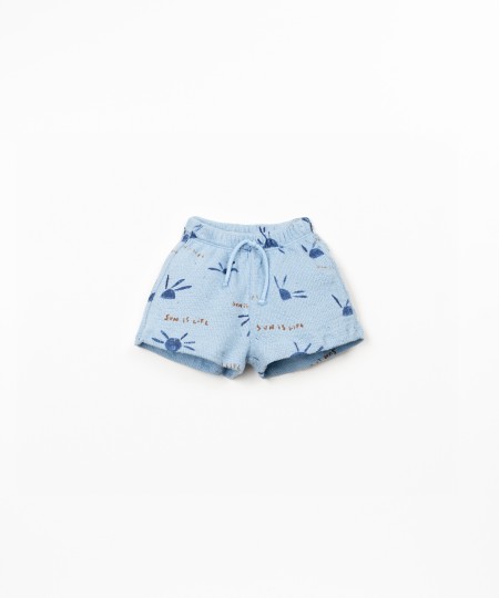 Pantaloncini in maglina con stampa