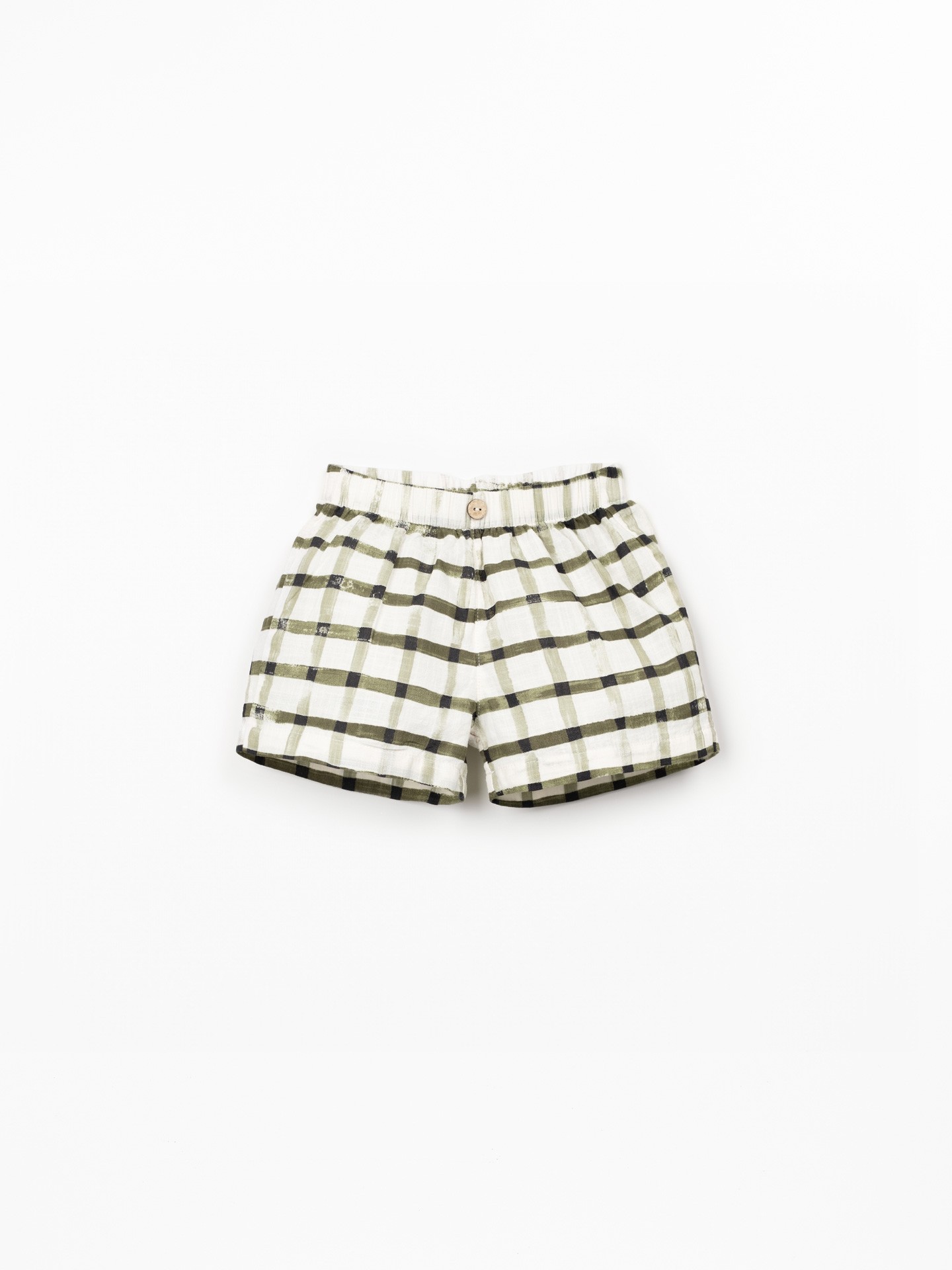 Short à motif à carreaux
