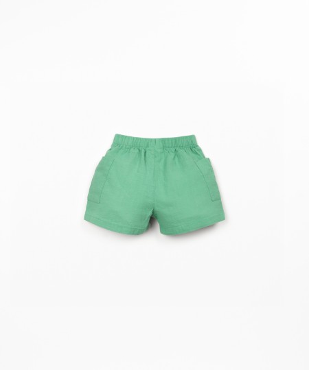 Pantalones cortos de tejido de algodón orgánico