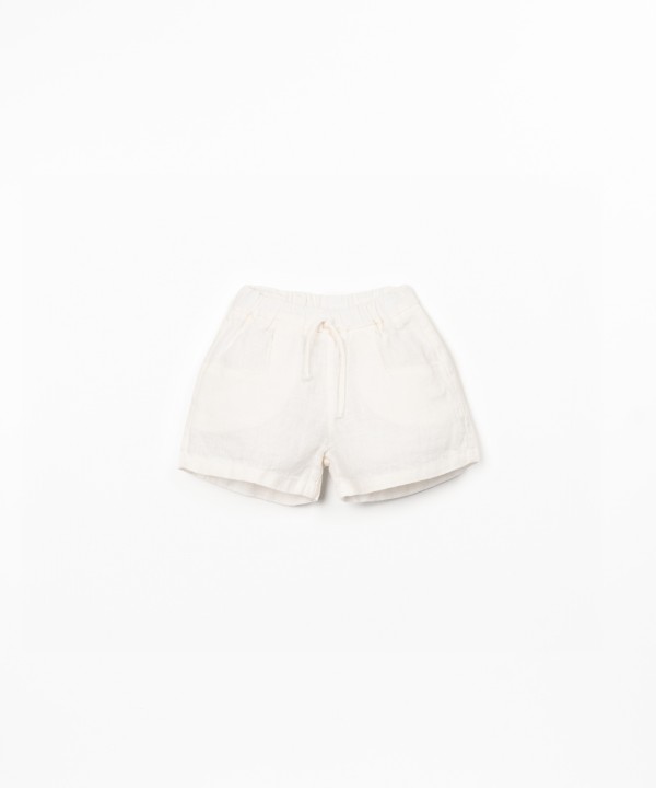 Short en tissu de lin