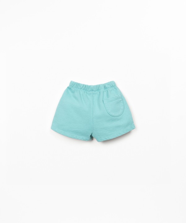 Short en maille avec motif