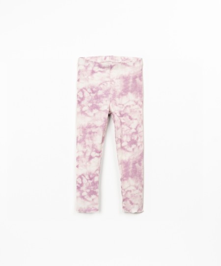 Leggings com estampado tie dye