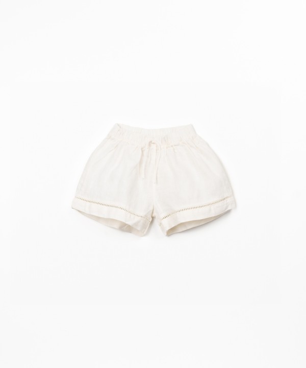 Short en lin avec ceinture �lastique