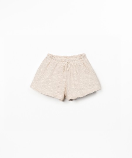 Short en maille à effet crochet