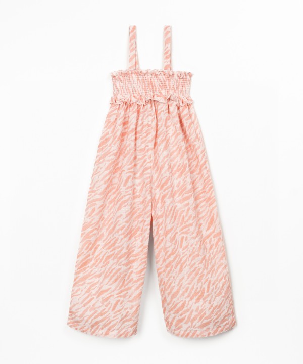 Macac�o comprido com estampado de zebra