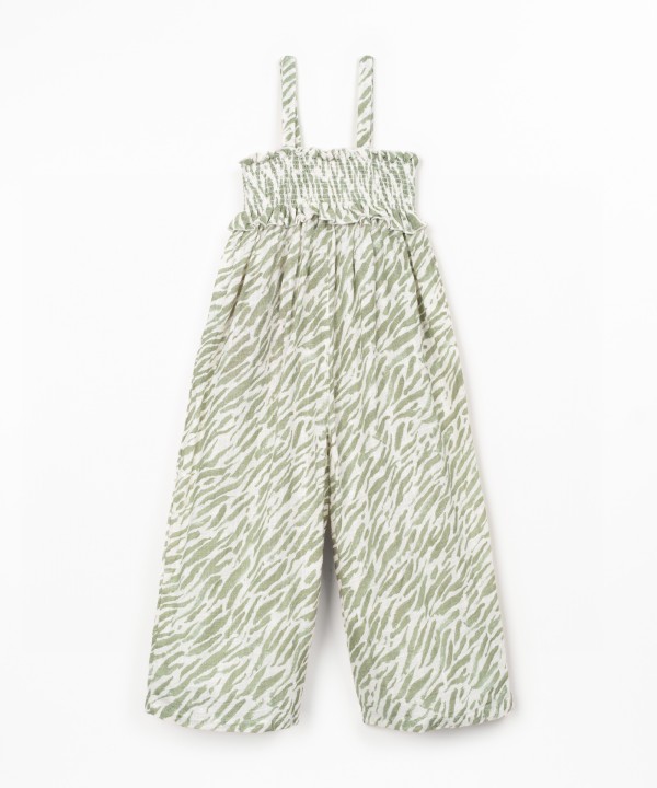 Macac�o comprido com estampado de zebra