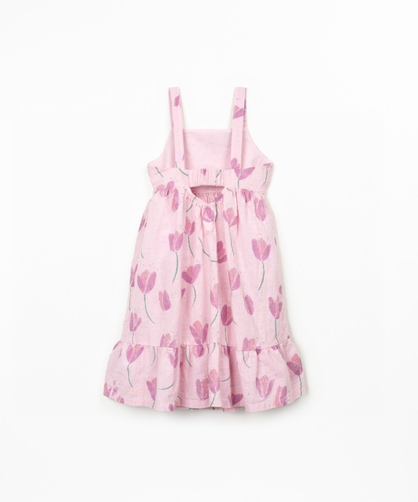 Dress with tulip print
