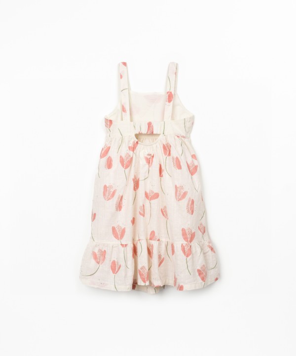 Robe avec imprimé de tulipes