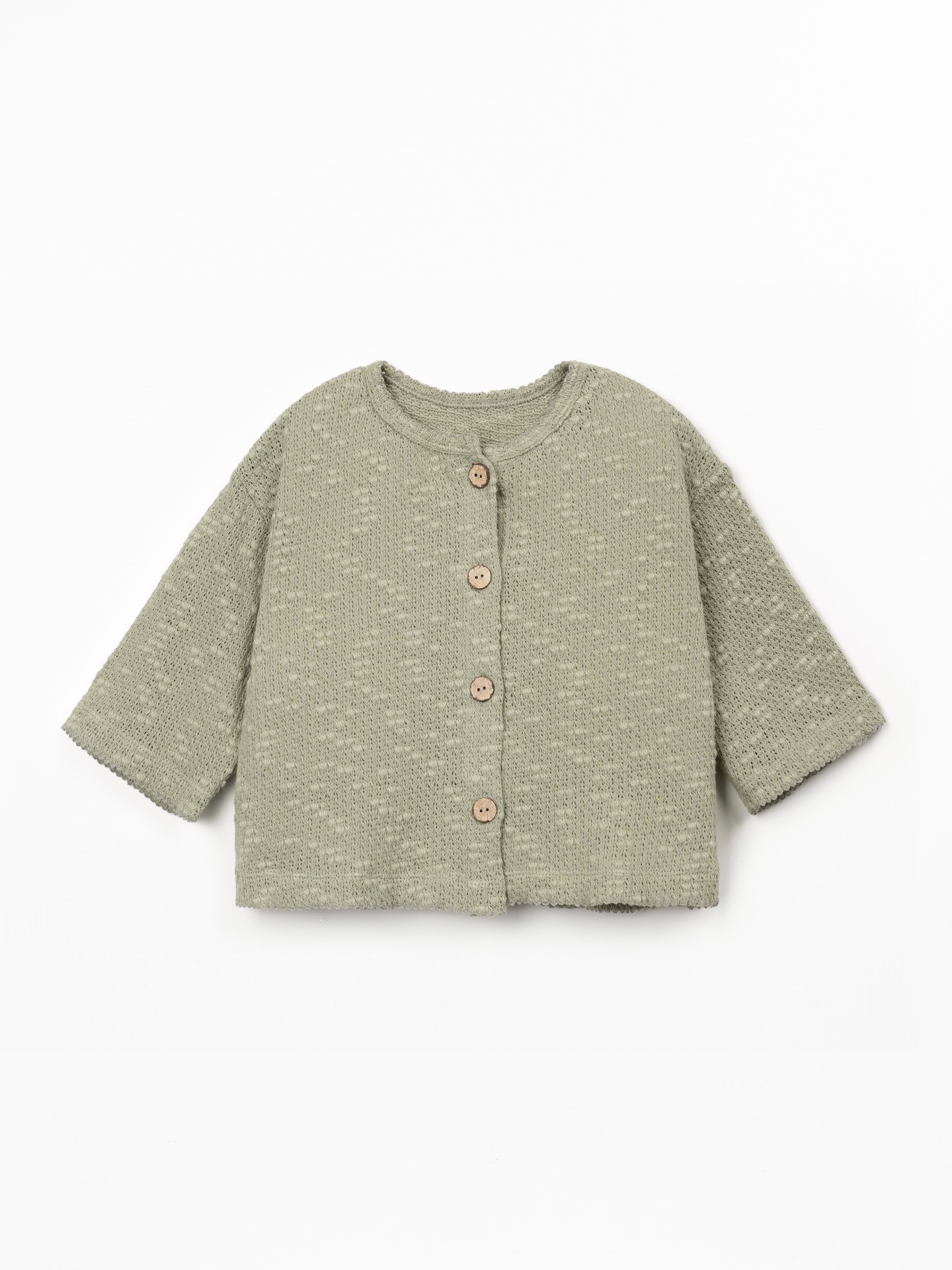 Veste en mélange de fibres naturelles et recyclées