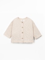 Chaqueta en mezcla de fibras naturales y fibras recicladas