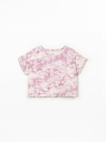 T-shirt em algod�o org�nico com estampado