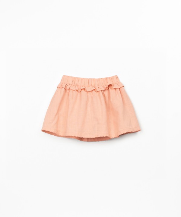 Skort in organic cotton fabric