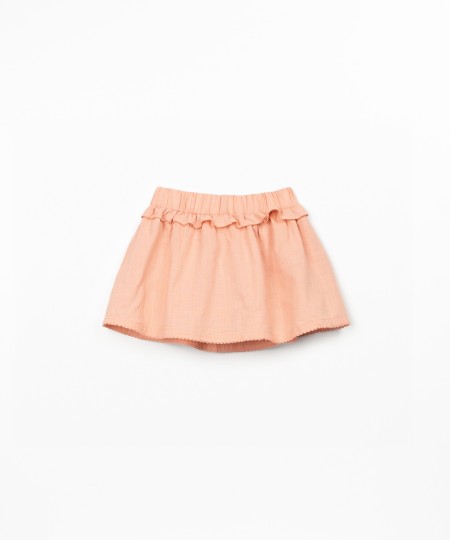 Skort in organic cotton fabric