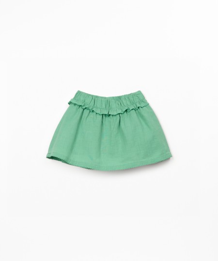 Skort in organic cotton fabric